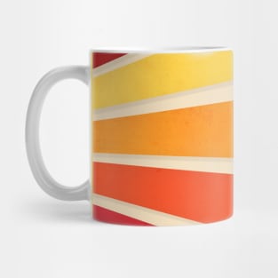 Sunset Color Retro Stripes Mug